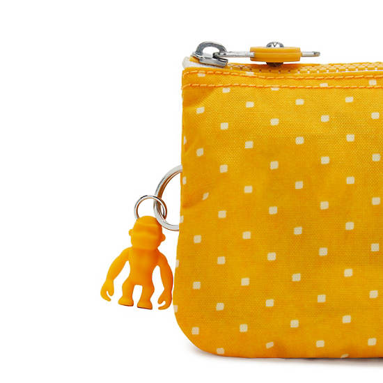 Kipling Creativity Large Printed Pouch Bags Soft Dot Yellow | AU 2098YX